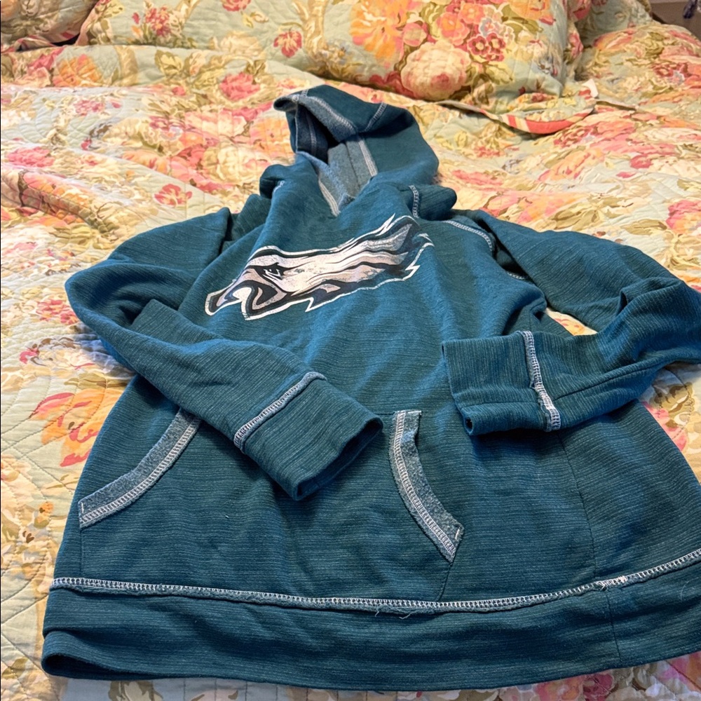 Green Hoodie with Eagle Logo